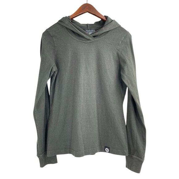 American Giant Dark Olive Green Hoodie Sweatshirt Womens Size XS Casual Everyday - Picture 1 of 8